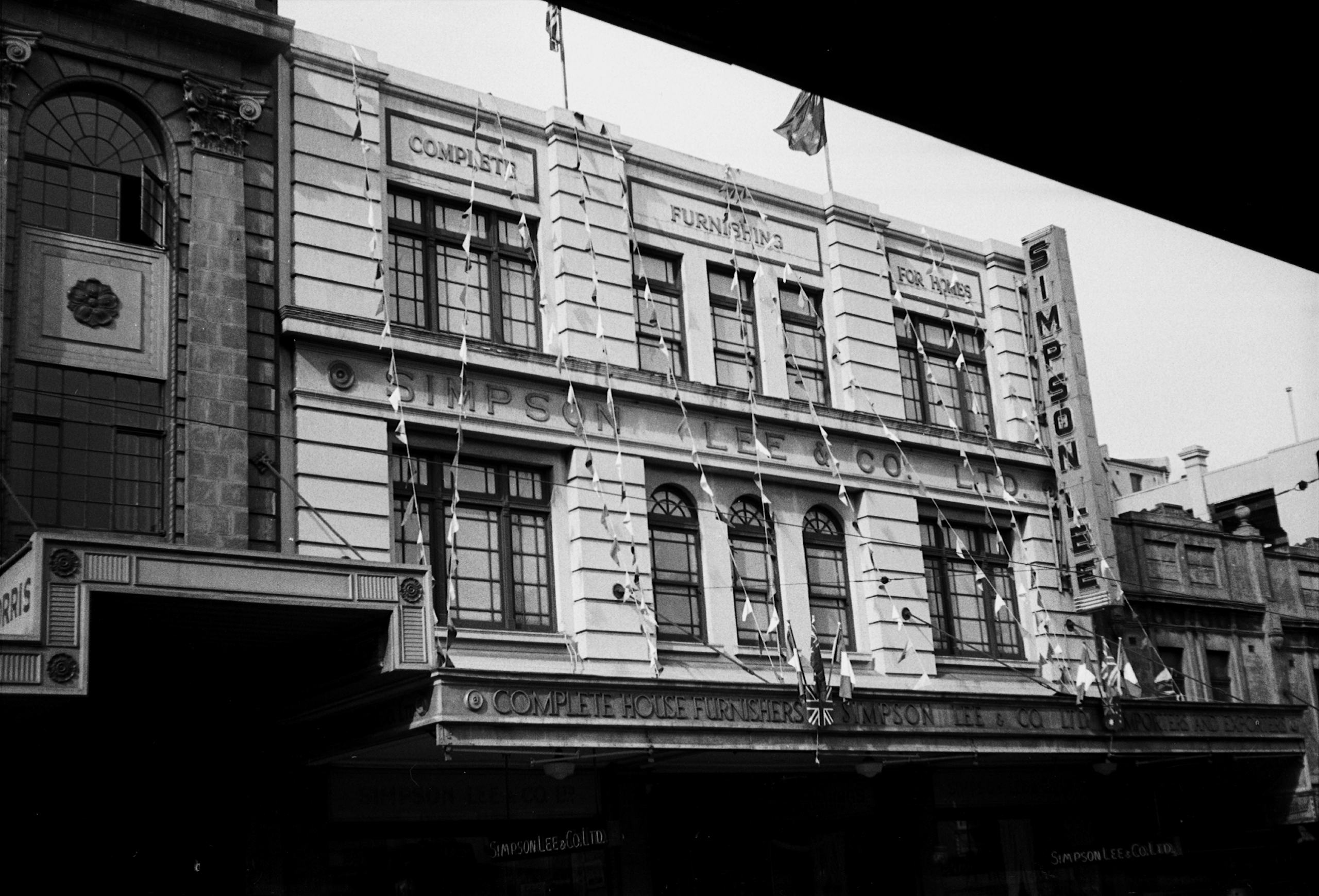 Simpson Lee & Co. department store building facade, Haymarket